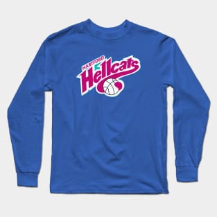 Defunct Hartford Hellcats CBA Basketball 1993 Long Sleeve T-Shirt